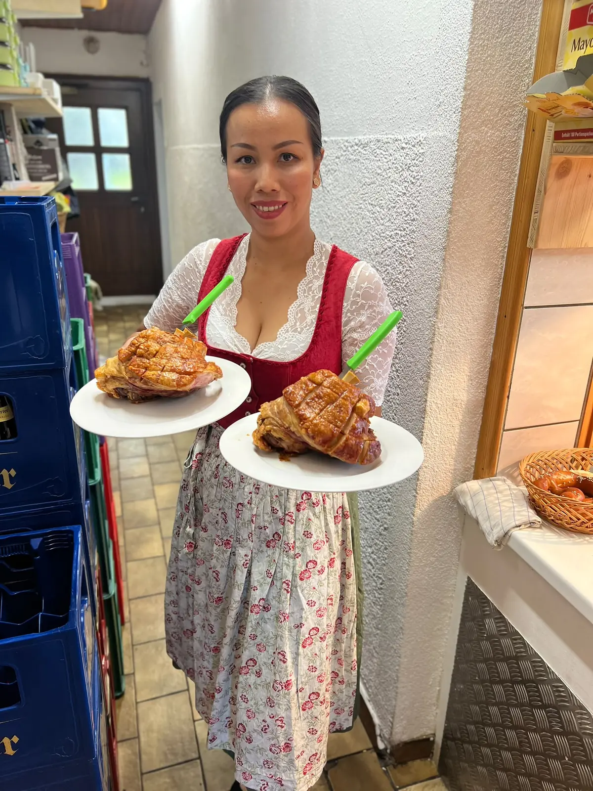 Namtip serviert mit Freude